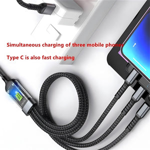 100W 5A Fast Charging 3-in-1